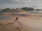 russell flint annemarie by the loire