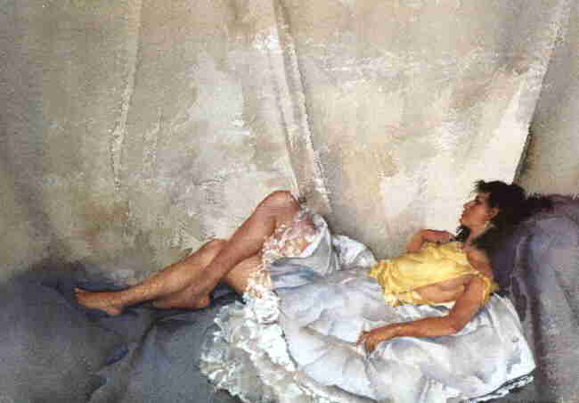 russell flint cecilia reclining print