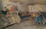 sir william russell flint in a provencal granary signed limited edition print