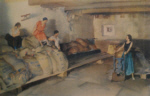 russell flint in a provencal granary