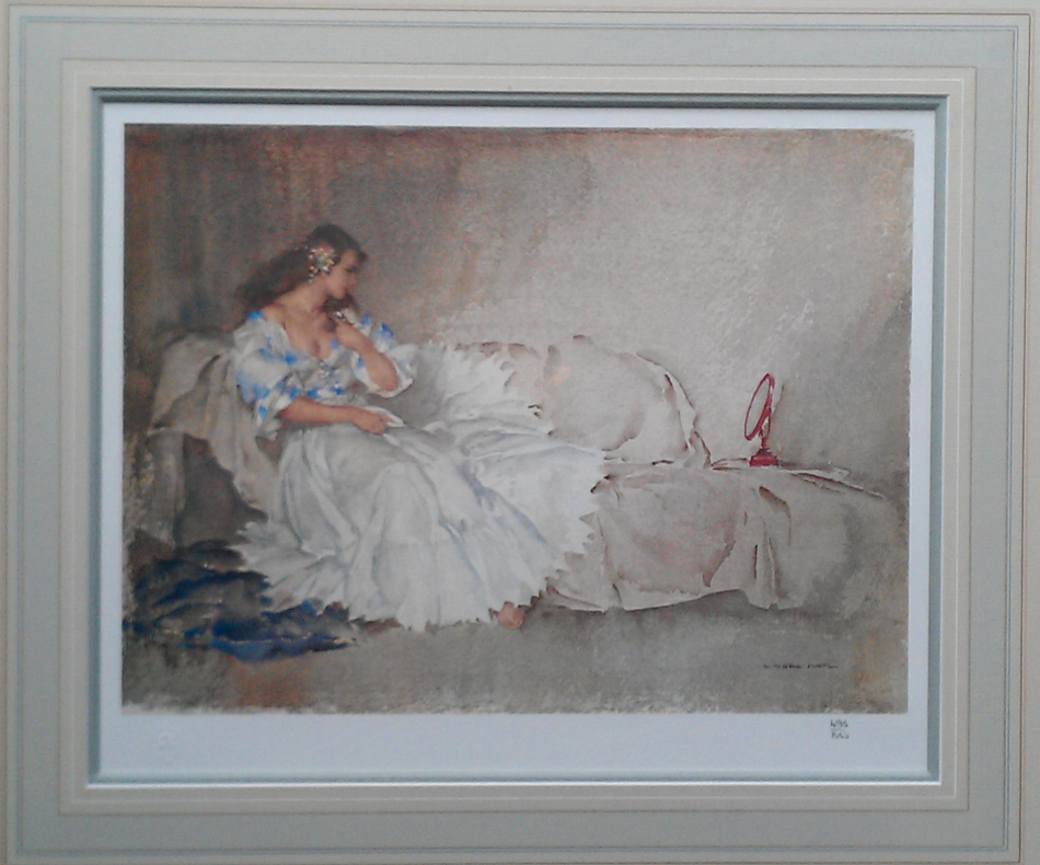 russell flint looking glass print