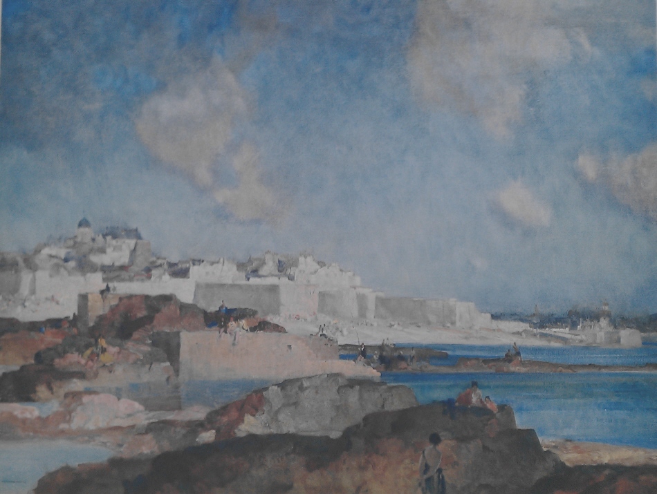 russell flint low tide st malo print