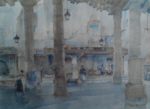 sir william russell flint Market Hall Cordes signed limited edition print