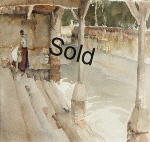 sir william russell flint, Lavoir Cologne original watercolour painting