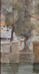 frances murray russell flint, across the moat, Brantome, original