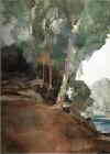 sir william russell flint original watercolour, the wooded banks of the river gard, Languedoc