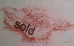 sir william russell flint sleeping favouriteoriginal red chalk drawing