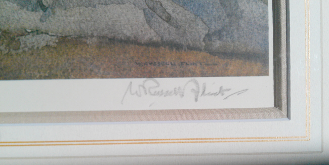 russell flint signed picture russell flint signed picture