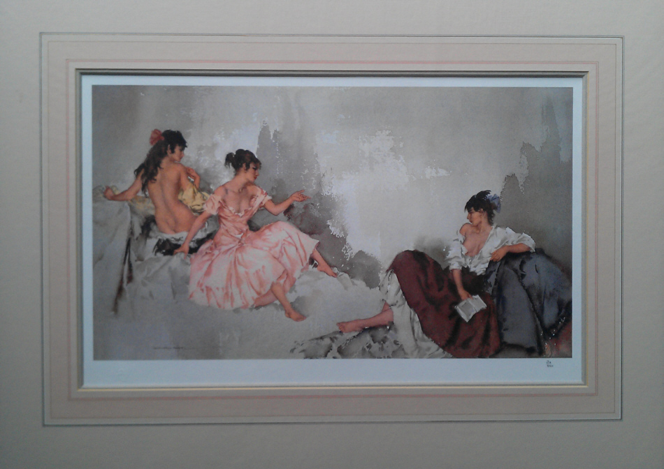 russell flint three girls print