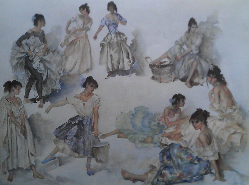russell flint variations on a theme print russell flint variations on a theme print