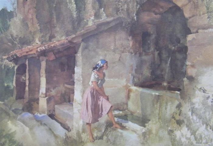 sir william russell flint wishing well print